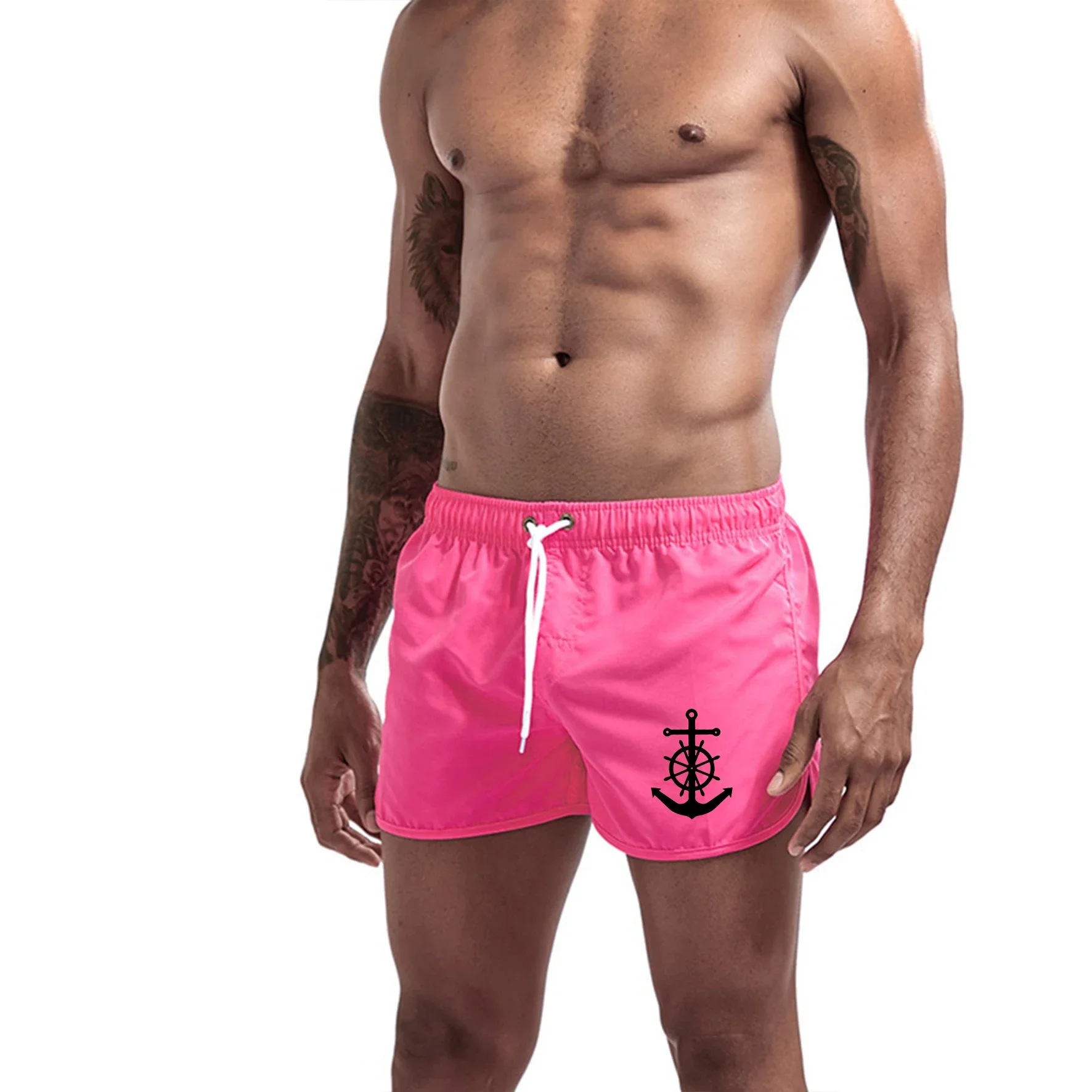 2025 New Men's Fashion Beach Shorts Multi-Color Waterproof Swimming Trunks Sports Three-Quarter Pants for Men and Women