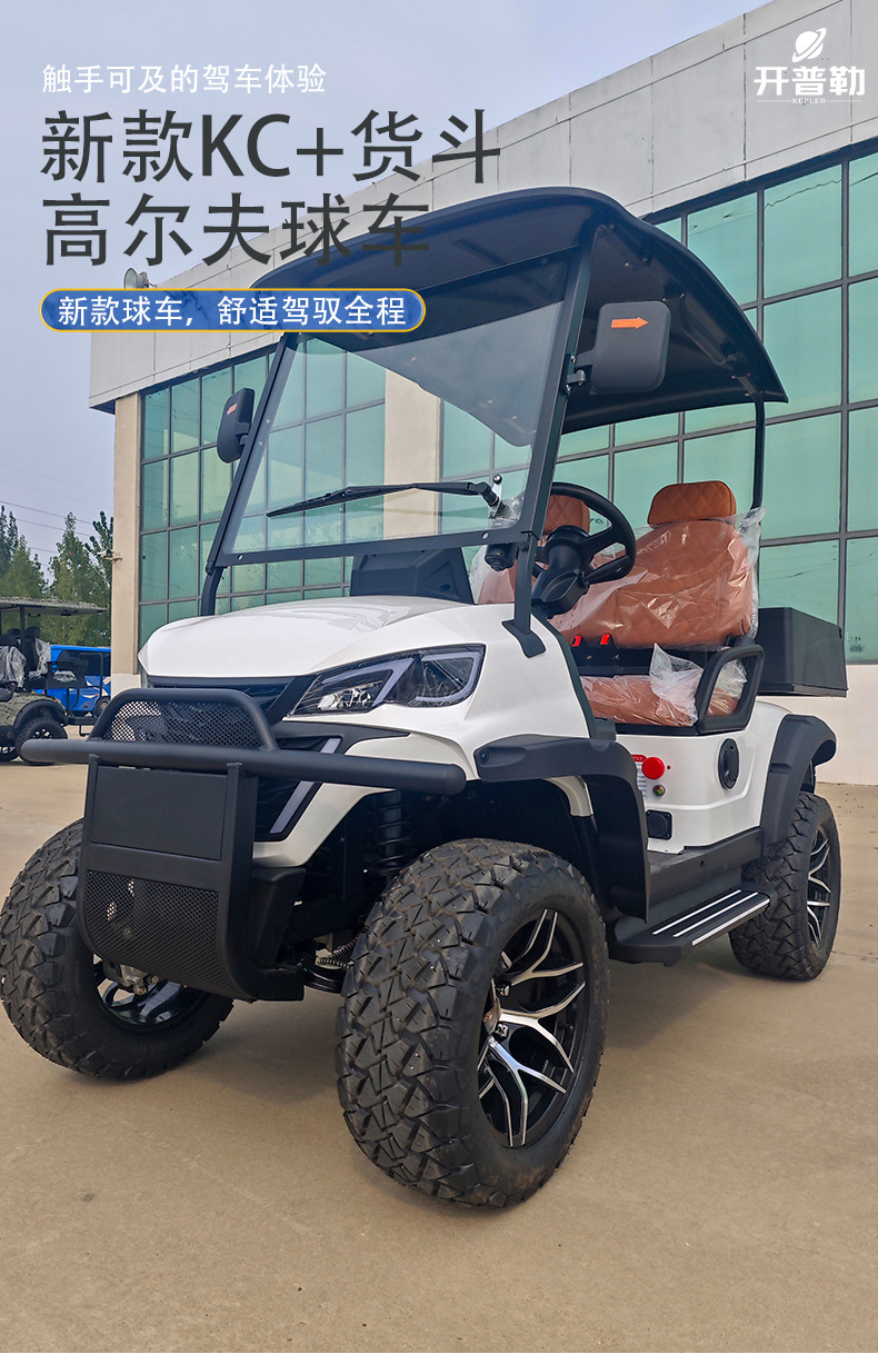 New Model of Electric Golf Cart with Cargo Bucket Sightseeing Cart Shipped from Thai Factory Electric Golf Cart
