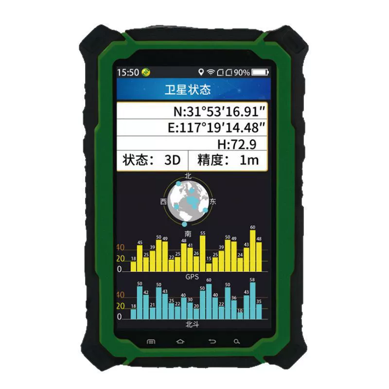 Zhuolin Technology P9 Beidou трехзащитный интеллектуальный планшет GIS, переносной GPS-позиционер, GIS-коллектор, прибор для картографирования по Beidou
