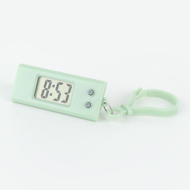 学生試験の小さい掛け時計の簡単なキーホルダーの携帯電子時計は時間の日のミニ電子時計を表示します。|undefined