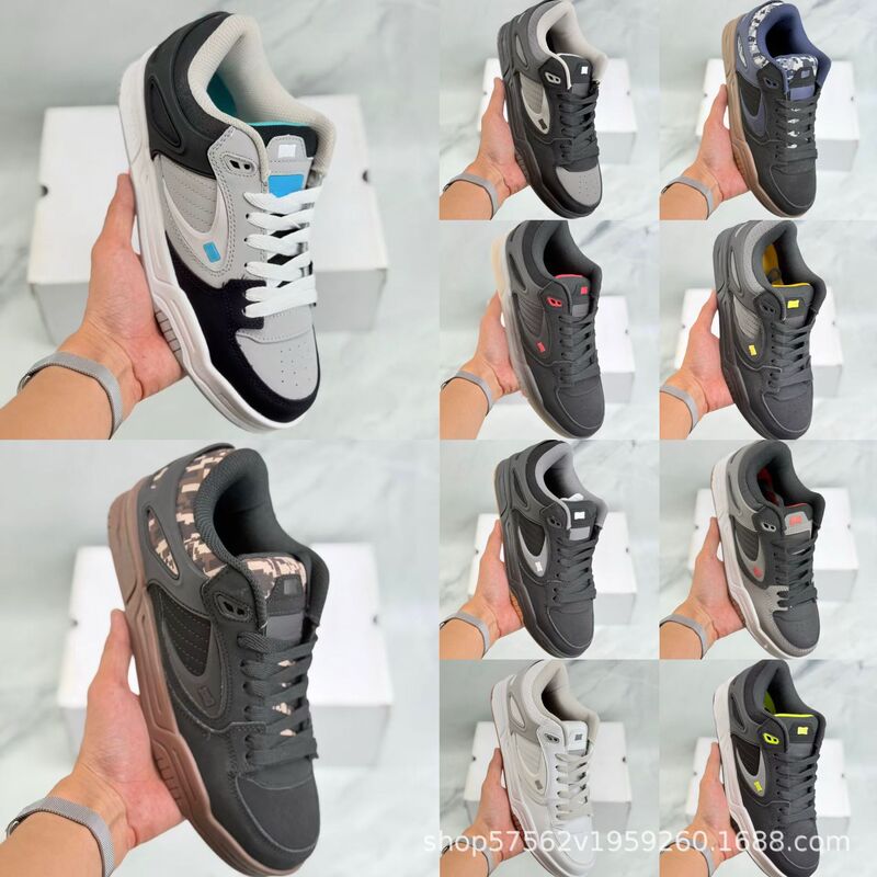 Pure Original Thick Tongue Loafers Etnies Bmx Dc Height-Increasing Versatile Casual Shoes Comfortable Men's Dad Shoes