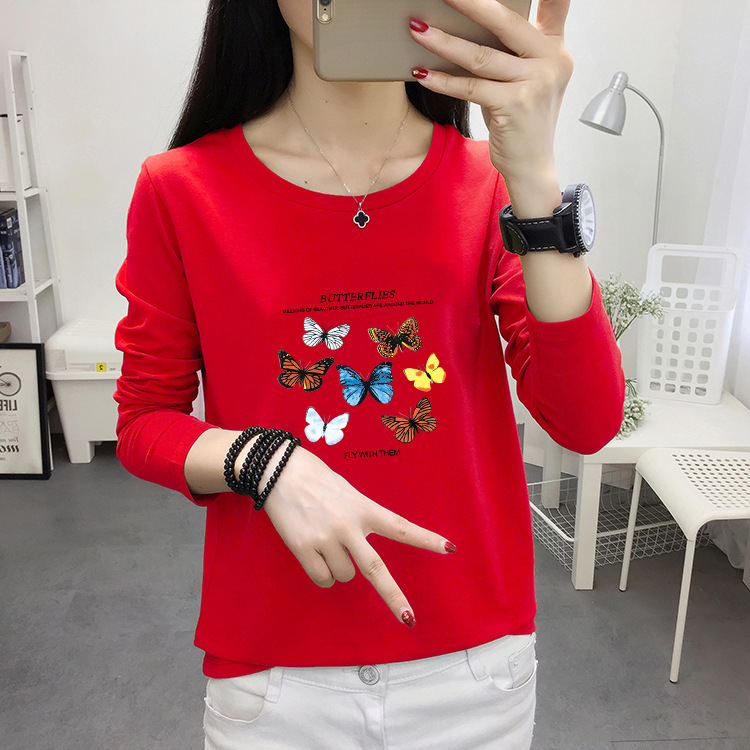 autumn base body-friendly long-sleeve with a round collar