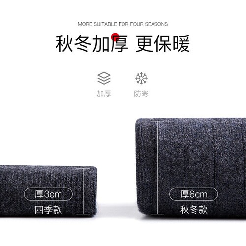 Cashmere Knee Protection for Men and Women - Autumn/Winter Wool Warmth, Cold Leg and Joint Cold Protection Inflammation, Thickened and Fleece, Anti-Slip for Sports