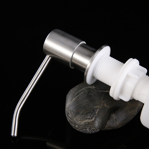 Wholesale 304 stainless steel kitchen sink soap dispenser dish soap bottle vegetable basin bucket extension pipe large
