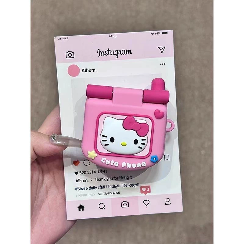 Защитная крышка для AirPods (совместимо с Apple), PVC дизайн мультфильм с крючком — подходит для AirPods 1/2/3/Pro/4