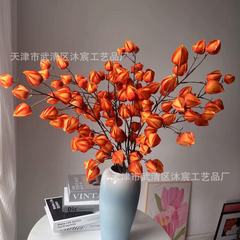 仿真灯笼果婚庆布景插花软装花泡沫木棉果艺商场陈列装饰拍摄道具