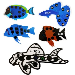 Change the Logo, Special-Shaped Water Temperature Thermometer Sticker, Fish Tank Temperature Measurement, Aquarium Thermometer Sticker Thermometer Piece
