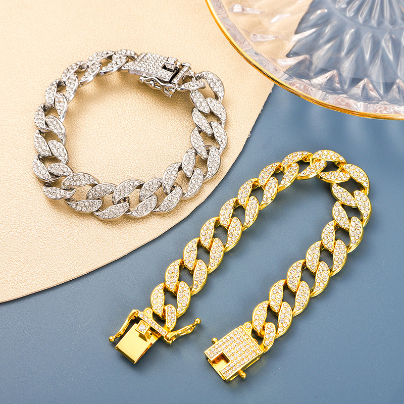 Cuban Link Bracelet Men’s Fine Diamond Chain Jewellery Classic_voghion.com