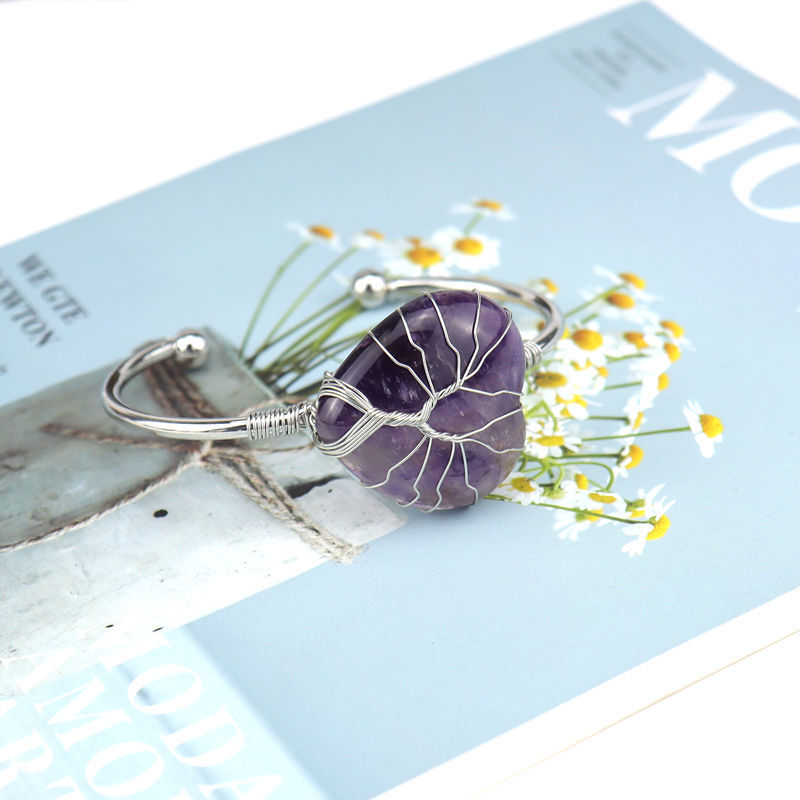 Fashion Water Droplets Crystal Plating Bangle 1 Piece