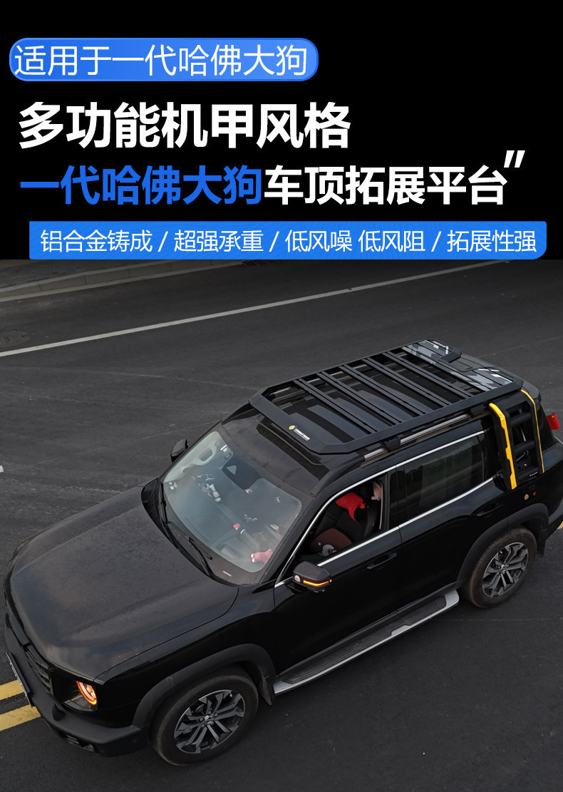 Suitable for the First-Generation Big Dog Outdoor Camping Vehicle Roof Expansion Explorer Roof Rack Canopy Side Tent Ladder