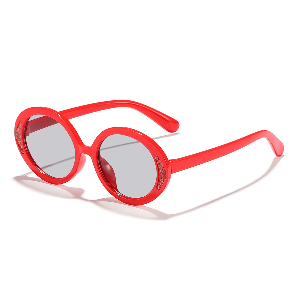 Gafas de sol de montura ovalada de color caramelo para niños transfronterizos, gafas de sol de sombra callejera de moda para bebés lindos