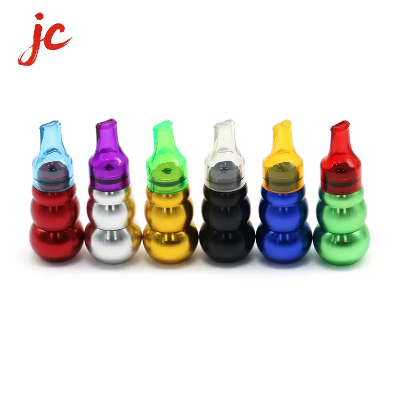 便携式时尚篆刻小巧烟斗创意迷你葫芦式pipe批发现货金属鼻烟壶