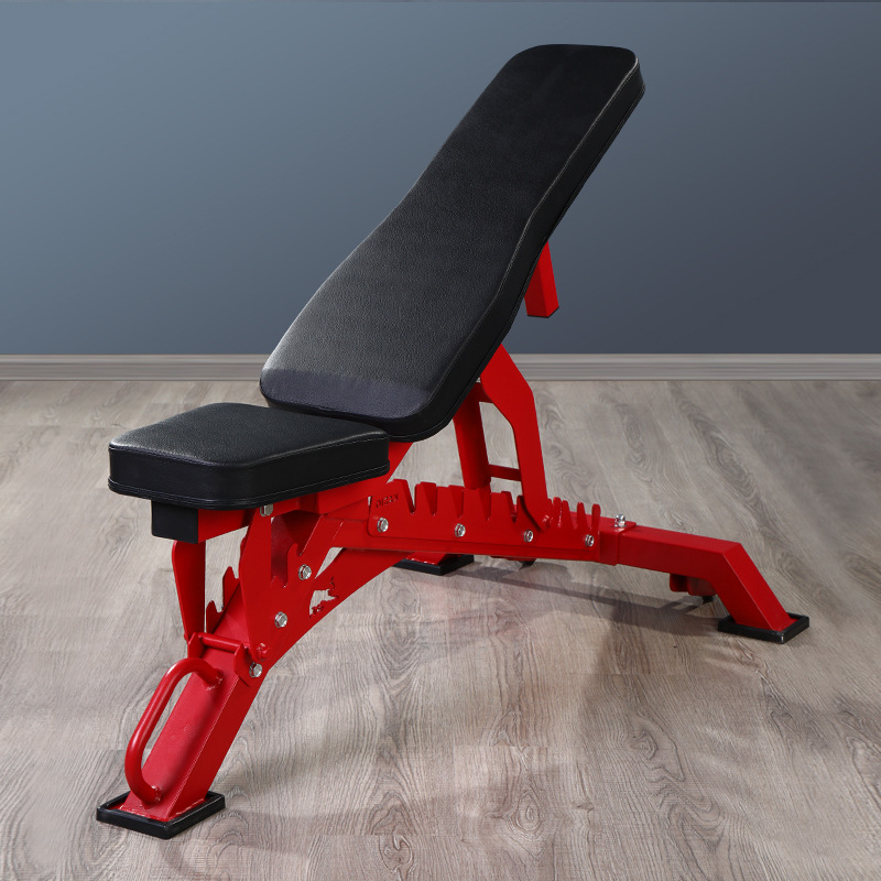 商用哑铃凳健身椅大重量牧师凳可调节家用锯齿卧推凳平凳商用凳