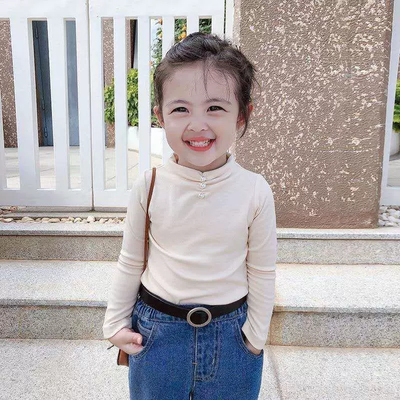 Autumn body-friendly children's T-shirt, demi-season long-sleeve, 2022 collection, Korean style, western style