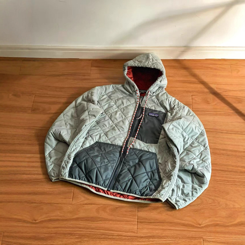 High-Quality Bata Retro Diamond-Patterned Pilot Autumn and Winter Casual Lightweight Windproof and Waterproof Warm Hooded Cotton Coat for Couples