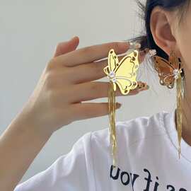 跨境派对装饰纸蝴蝶立体大型3d镂空双层适用于客厅婚庆派对创意装