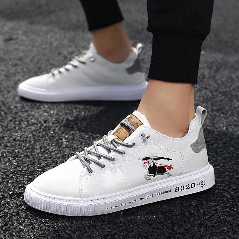 s Summer White Shoes Canvas Casual Shoes Breathable Sneakers Fashion Trendy Men's Casual Shoes Low Top Sports Shoes Men's Shoes_voghion.com