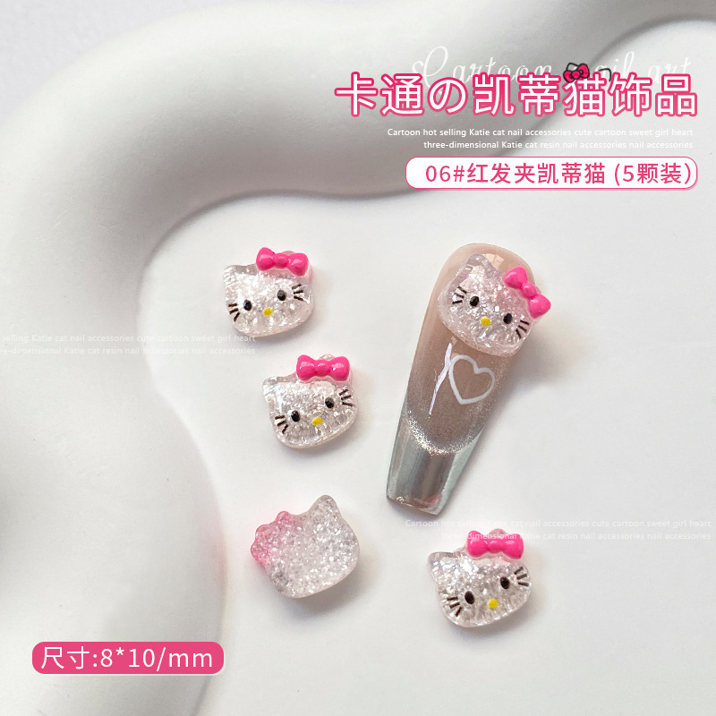 06 # 빨간 머리핀 헬로 키티