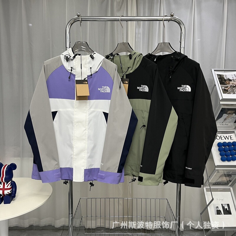 Cross-Border Wholesale Autumn and Winter Two-Piece Set of Tnf Three-In-One Embroidered North Face Windproof Outdoor Hooded Jacket