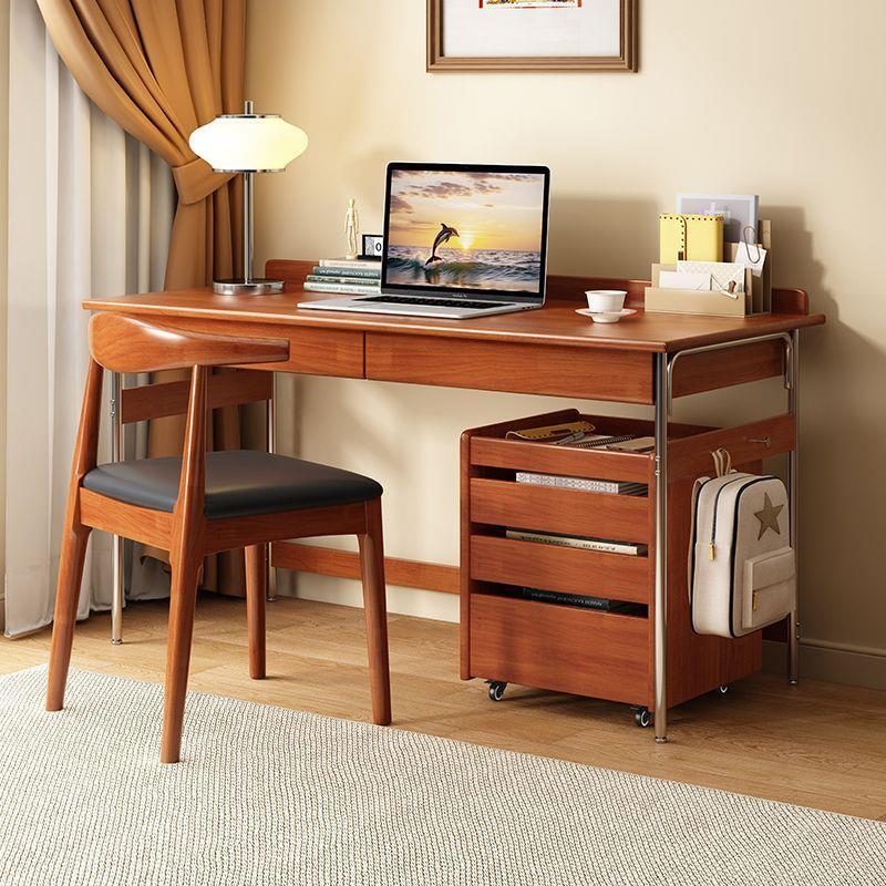 Solid wood ideal desk for students, home use, bedroom, simple study desk, writing desk, junior high school student study table, home computer desk Solid wood ideal desk for students, home use, bedroom, simple study desk, writing desk, junior high school student study table, home computer desk