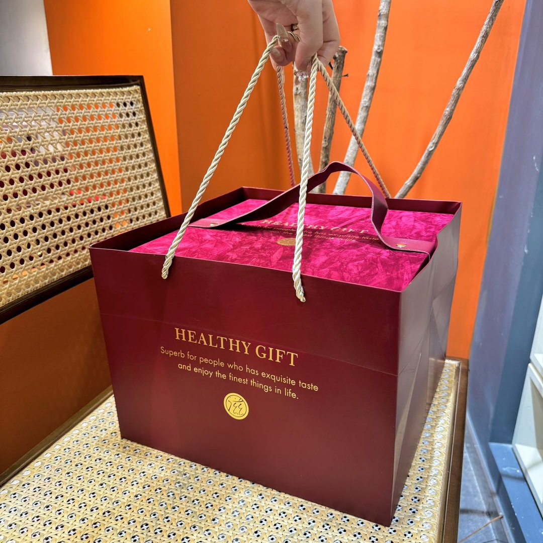 Red Velvet Eight Treasure Gift Box American Ginseng Dendrobium Red Ginseng Deer Antler Reishi Tangerine Peel 190g details