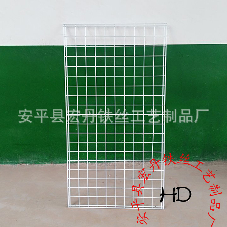 来图样供应 超市货架侧挂网 壁挂网格铁丝挂架 端头侧网片陈列架