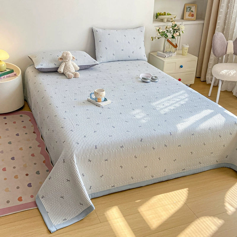 Комплект покрывала 3 предмета (Nantong Home Textile), вязанный двухслойный печатный хлопок, несколько размеров