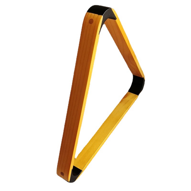 Suministrado directamente por el fabricante, exclusivamente para ventas transfronterizas, rack triangular negro de alta calidad de 57.2 mm para tacos de billar, accesorios de billar, suministros de billar.