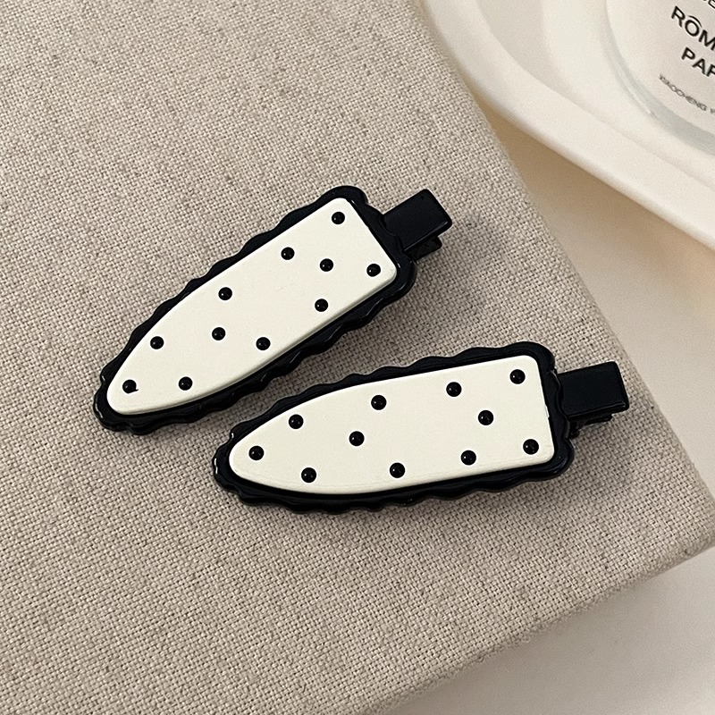 Punto negro blanco 1 par