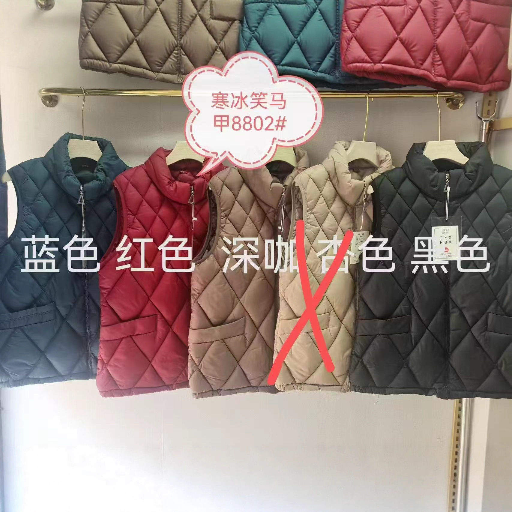 妈妈冬季棉服秋冬季马甲洋气妈妈装奶奶装保暖坎肩背心外套羽绒棉