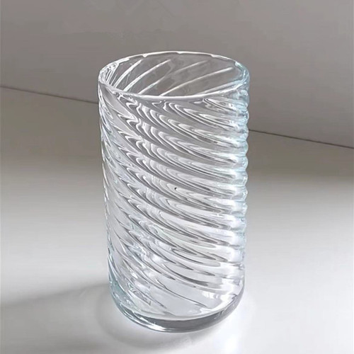 Ins-style threaded glass cup, American coffee cup, soda, sparkling water, beverage, juice, milk, breakfast cup, cocktail cup