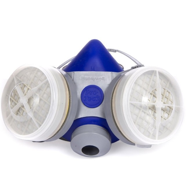 霍尼韦尔B290半面罩 双滤盒普通硅胶半面罩（中号）喷漆面罩