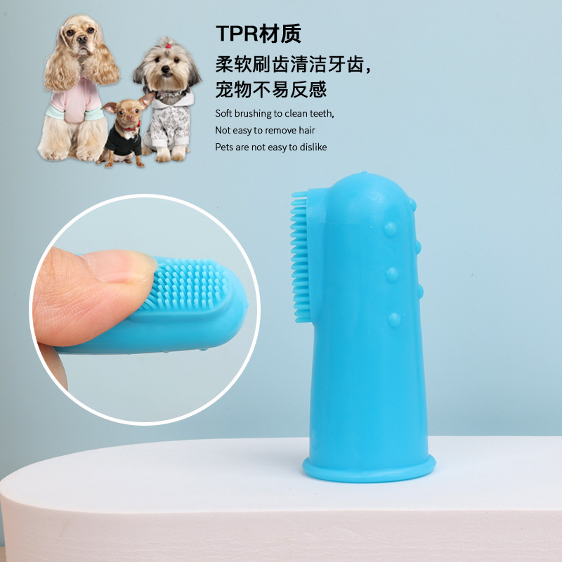 Cepillo de dientes para mascotas, perros y gatos, cepillo de dientes de dedo para limpieza bucal, cepillo de dientes para perros, cepillo de dientes para gatos, cepillo de dientes desechable para mascotas