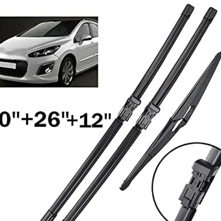 Suitable for Peugeot 308 308SW SW 2007-2013 front and rear windshield wiper wiper blades