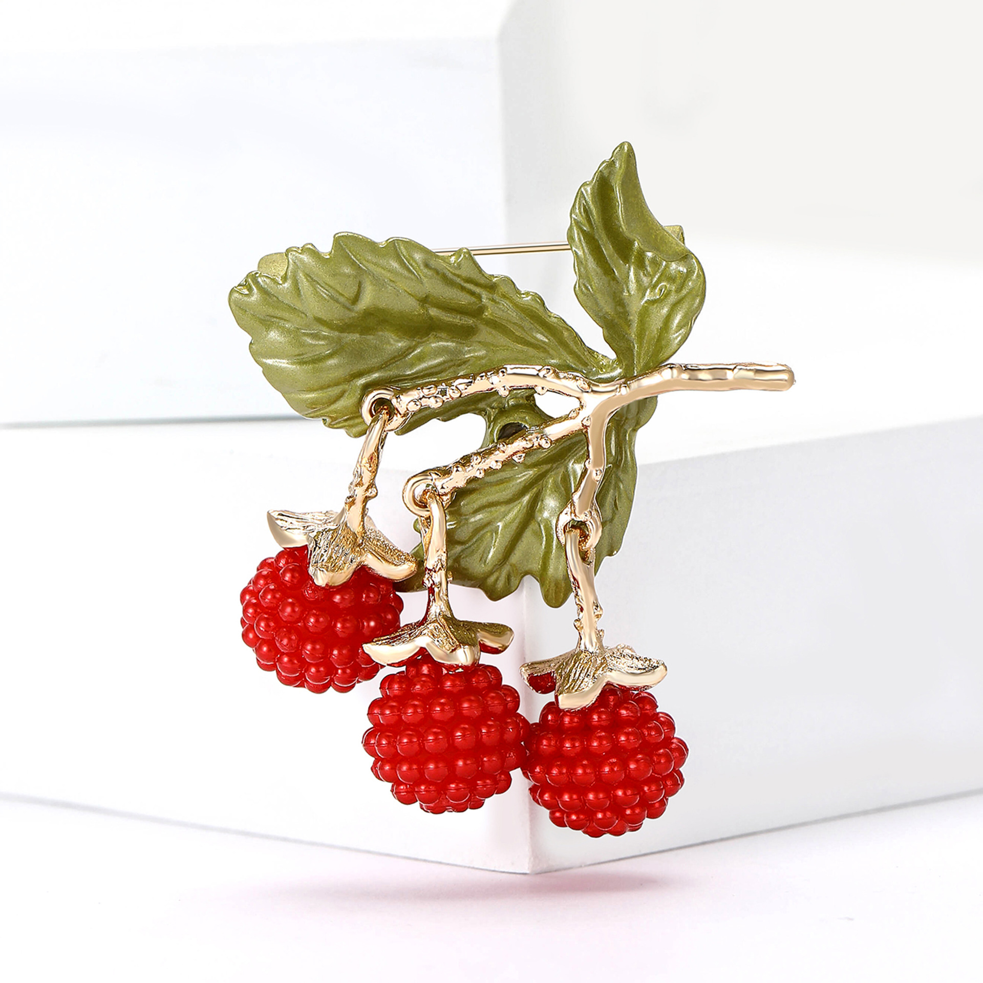 New Creative All-match Alloy Enamel Blackberry Brooch Fresh Fashion Women's Suit Cardigan Corsage Jewelry Pin