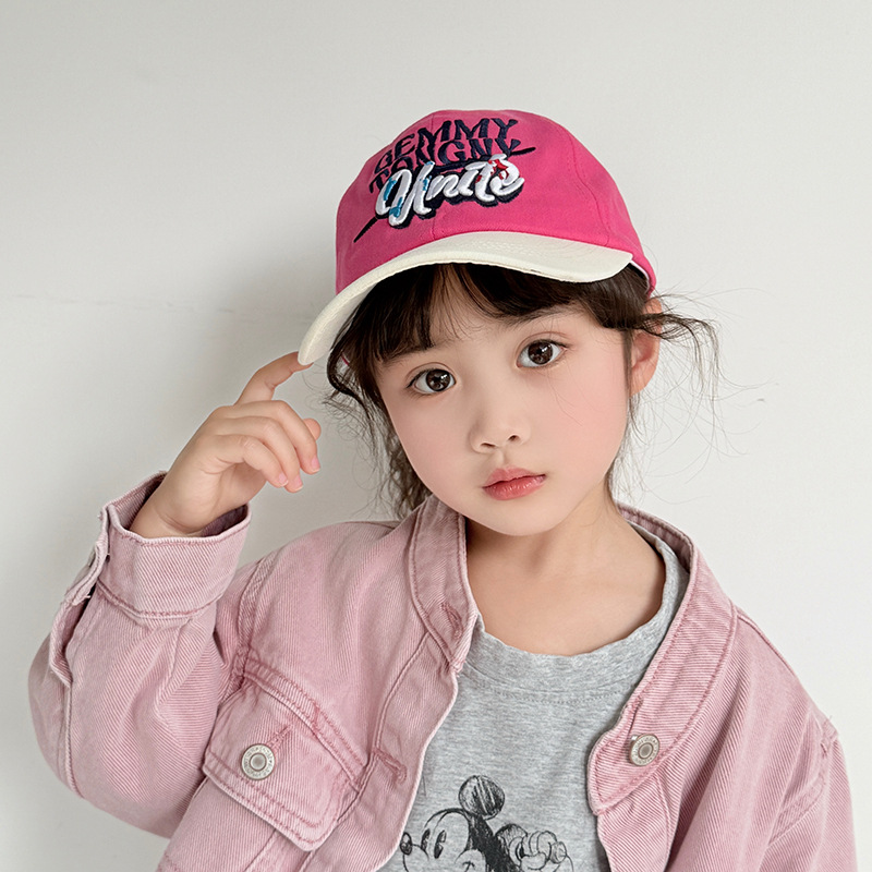 Sombrero para niños con cola de caballo alta, primavera y otoño, gorra de visera para niñas a juego, gorra de béisbol con techo vacío, sombrero para el sol de moda de todo fósforo