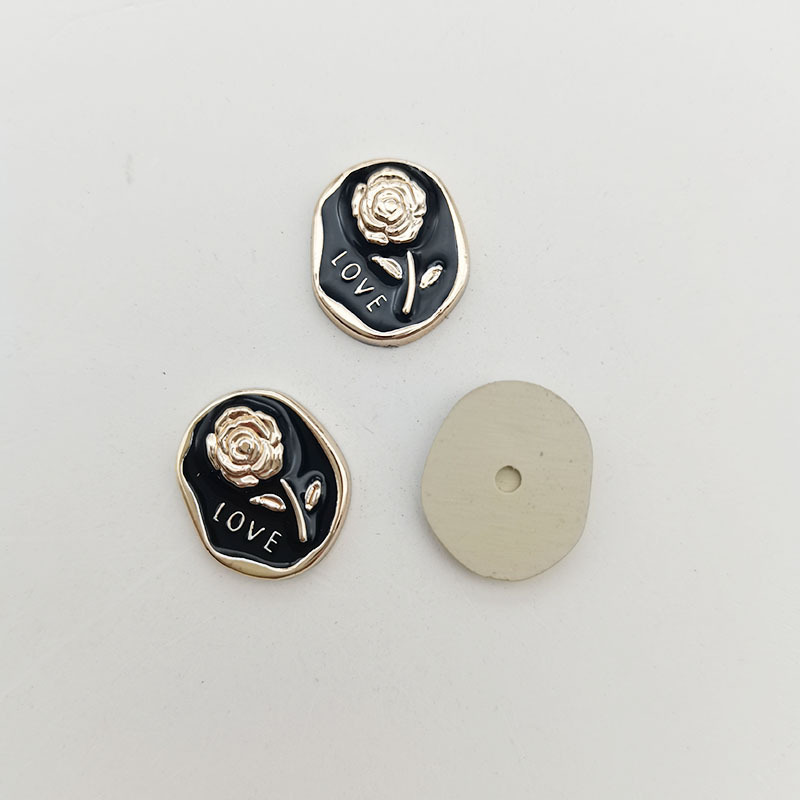 黒と白の小さな香り椿四つ葉のクローバープラスチック diy アクセサリーヘアアクセサリー携帯電話ケースおもちゃアクセサリー装飾ステッカー|undefined