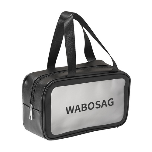 Cross-border transparent internet celebrity cosmetic bag Korean style portable travel storage bag large capacity portable frosted waterproof toiletry bag