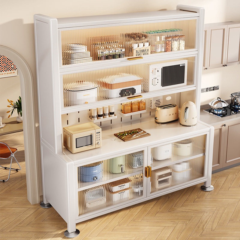 Kitchen Rack Sideboard Multi-functional Storage Cabinet Floor Multi-layer Oven Microwave Oven Pot Electrical Cabinet
