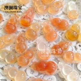 厂家批发天然冰种玉髓吊坠龙纹玛瑙高冰宝葫芦吊坠挂件项坠礼品