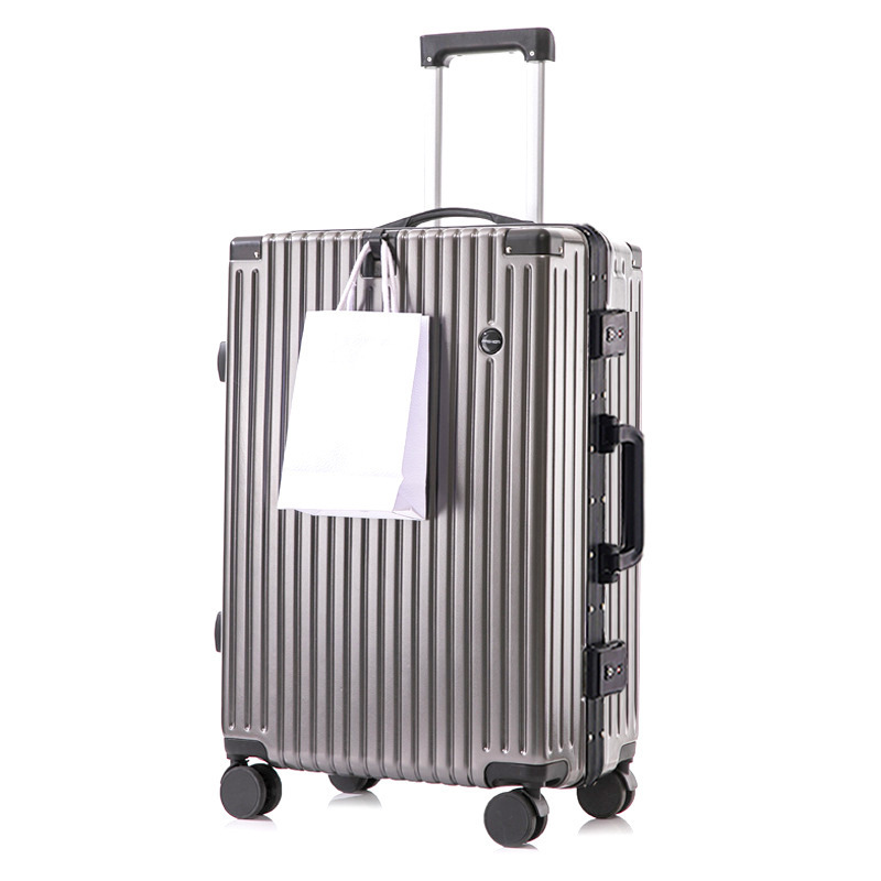 Marco de aluminio ins estudiantes masculinos y femeninos contraseña caja de tracción nueva maleta de rueda silenciosa universal maleta de viaje