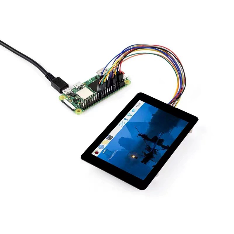 Касается 3,5-дюймовый емкостной пятиточечный сенсорный дисплей Raspberry Pi 4/5 IPS панель PCB закалённое стекло панели
