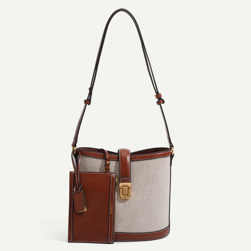 Koreanische Joyosoi Eimer Auto Jingyuan Gleiche neue Rindsleder Schulter Echtes Leder Crossbody Mutter Damentasche_voghion.com