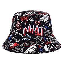 T 14399 Graffiti embroidery double visor hat 涂鸦刺绣双面遮