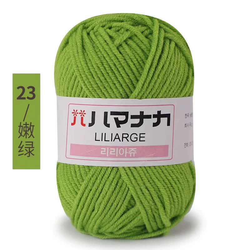 Пряжа Wool LILIARGE, 4-поли́к Milk Cotton, клубки 25 г, 74 цвета — вязание крючком и DIY