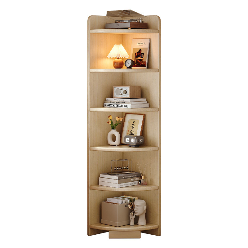 Estantería de la esquina del piso al techo Estante de la estantería Sala de estar Estante de la esquina del hogar Dormitorio Gabinete estrecho Estante de pie Gabinete de la esquina Estante de la esquina