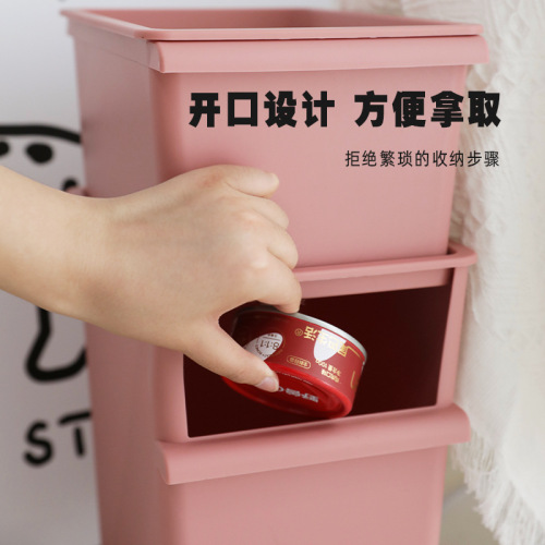 Crayon Shin-chan stickers storage box cat snack bucket cartoon toy storage box plastic stackable food storage bucket