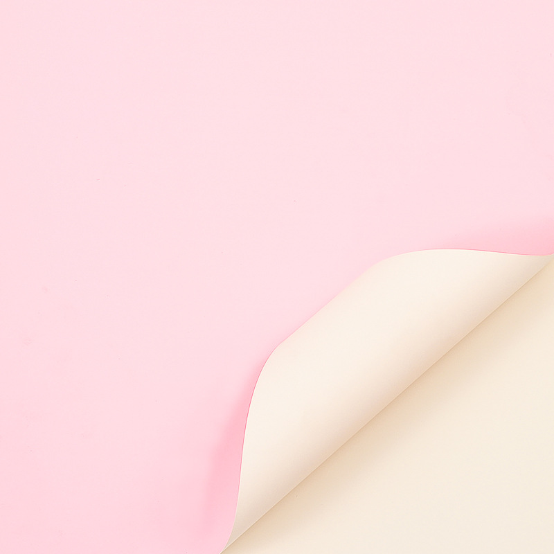 Li Zhiran Papel Ouya impermeable bicolor 56*56 Apertura de la canasta de flores Material Ramo Papel de embalaje al por mayor Spot