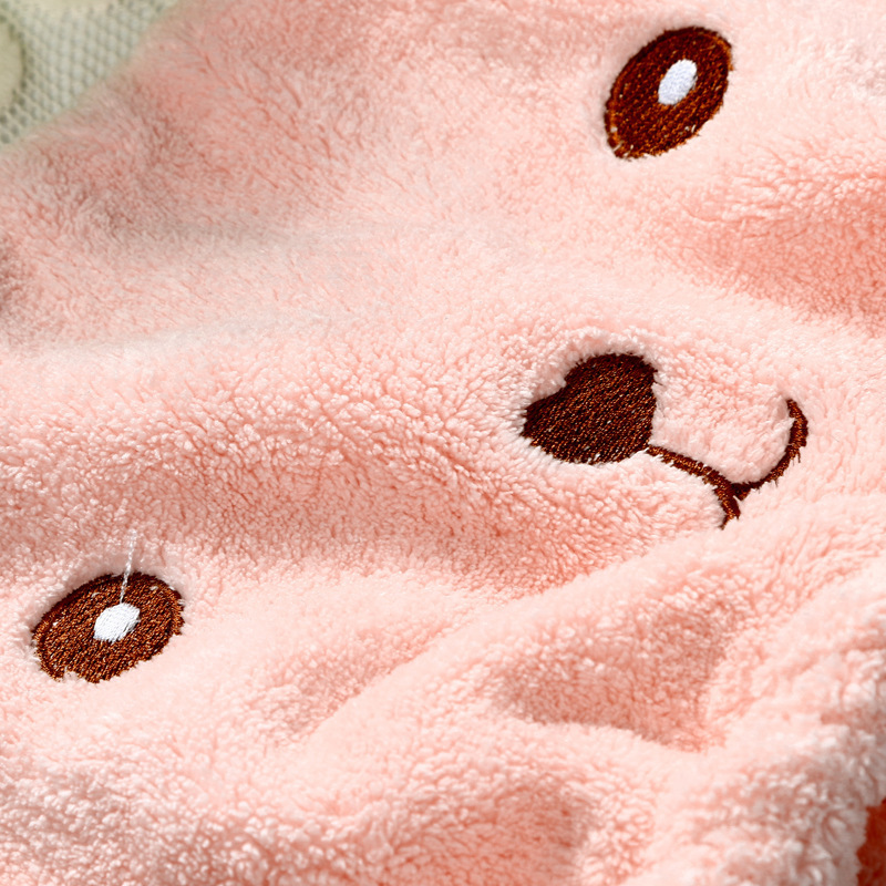 Cartoon Bear Absorbent, Thickened, Quick-Dry For Adults, Head Wrap, Shower Drying Cap, Hair Washing Towel_voghion.com
