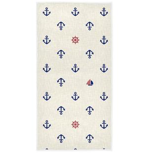 Cross-border summer theme nautical style adult beach towel holiday swimming bath towel children's towel factory direct sale